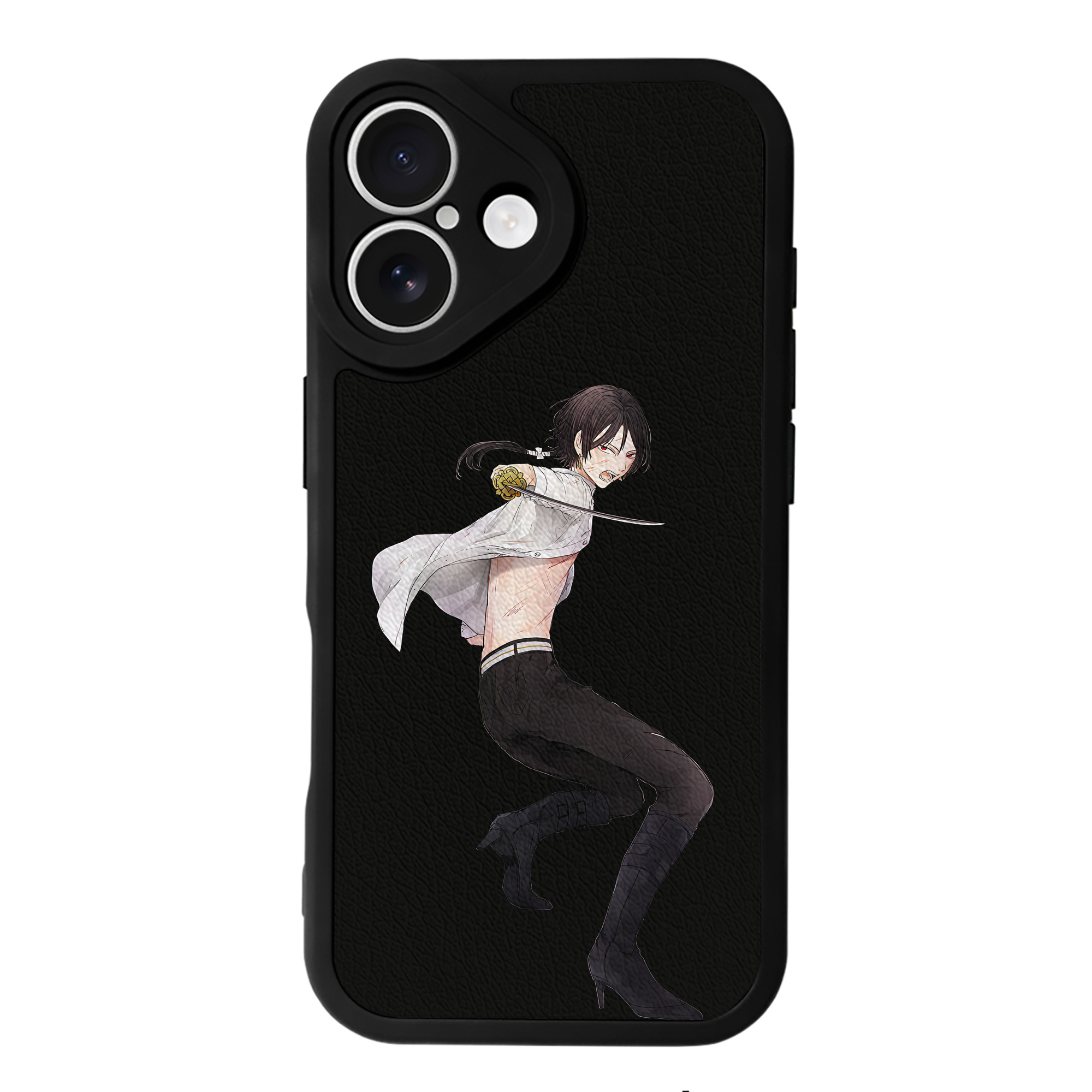 （画像用） 刀剣乱舞 Touken Ranbu 【iPhone 16シリーズ対応】シリコンスマホケース（レザー調） 材質：シリコン